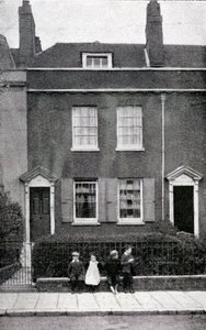 387, Commercial Road, Portsmouth, Hampshire, geboorteplaats van Charles Dickens op 7 februari 1812, c.1900