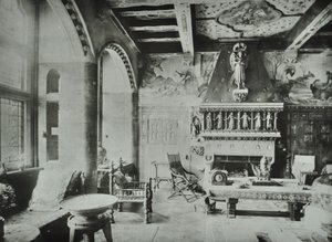 9 Melbury Road: salon, 1890 door English Photographer