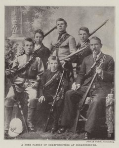 Een Boerenfamilie van Scherpschutters in Johannesburg door English Photographer
