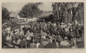 De Begrafenis van een Boerenleider in Pretoria door English Photographer