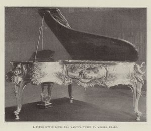 Een Piano (Stijl Louis XV) vervaardigd door Messers Erard door English Photographer