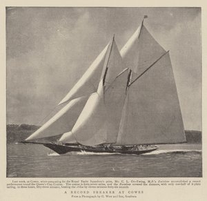 Een recordbreker in Cowes door English Photographer