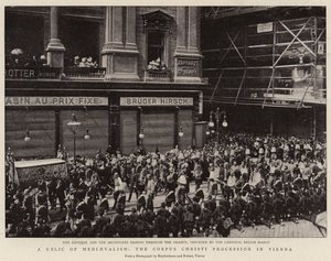 Een relikwie van het middeleeuwse tijdperk, de Corpus Christi-processie in Wenen door English Photographer