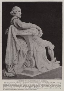 Een standbeeld van Shakespeare in Amerika door English Photographer