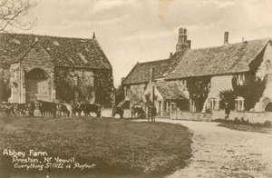 Abdijboerderij in Preston bij Yeovil. Ansichtkaart verzonden in 1913 door English Photographer