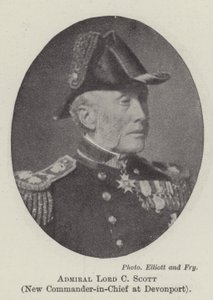 Admiraal Lord C Scott, nieuwe bevelhebber in Devonport door English Photographer