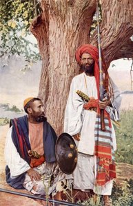 Afridis en Pathanen (kleurenfoto)