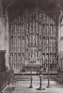 All Souls College Kapel, Het Reredos door English Photographer