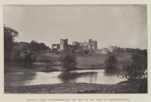 Alnwick Kasteel, Northumberland, de Residentie van de Hertog van Northumberland door English Photographer
