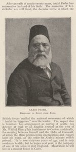 Arabi Pasha, teruggekeerd naar Egypte uit Ballingschap door English Photographer