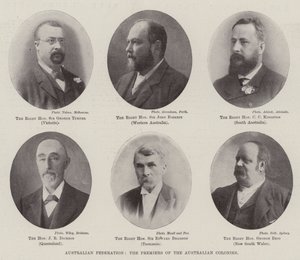 Australische federatie, de premiers van de Australische koloniën door English Photographer