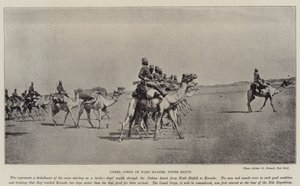 Kameelkorps bij Wadi Halfeh, Opper-Egypte door English Photographer