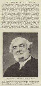 Canon Gregory, de nieuwe decaan van St. Paul