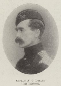 Kapitein A G Dallas, 16e Lancers door English Photographer