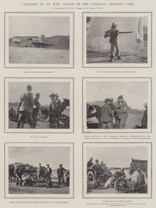 Gevangen door De Wet, scènes in het kamp van de guerrillaleider