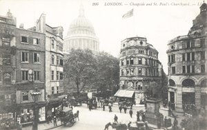 Cheapside en St Pauls Churchyard door English Photographer