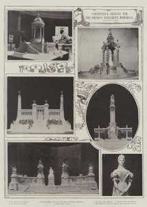 Competitieve ontwerpen voor het Empress Elizabeth Memorial door English Photographer
