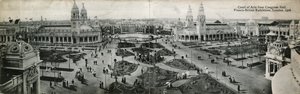 Kunsthof vanuit Congreshal, Frans-Britse Tentoonstelling, Londen, 1908