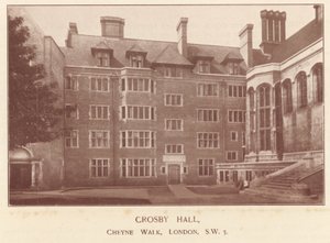 Crosby Hall, Cheyne Walk, Londen door English Photographer