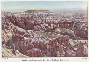 Curieuze landschapsbeeldhouwwerken door regen in Zuid-Utah