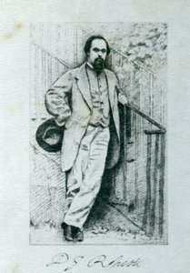 Dante Gabriel Rossetti (1828-82) door English Photographer