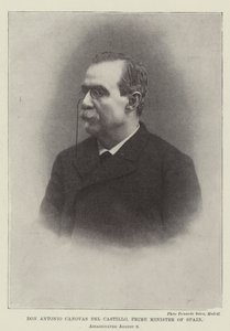 Don Antonio Canovas del Castillo, premier van Spanje, vermoord op 8 augustus door English Photographer