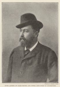 Hertog Alfred van Saksen-Coburg en Gotha, de Hertog van Edinburgh door English Photographer