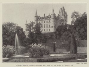 Dunrobin Kasteel, Sutherlandshire, de Residentie van de Hertog van Sutherland door English Photographer