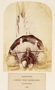Dureeahon, Hindoe uit Bundelcund, Allahabad, uit Het Volk van India, door J. Forbes Watson, gepubliceerd 1868 door English Photographer