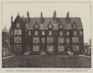 Elleray, Chatham Terrace, Ramsgate, het huis waar Mr. Montagu Williams stierf door English Photographer