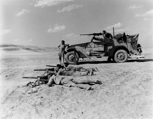Monteurs lokale bescherming, uit een album samengesteld door Majoor W H J Sale, 1943 door English Photographer