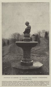 Fontein ter nagedachtenis aan William en Dorothy Wordsworth in Cockermouth door English Photographer