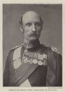 Generaal Sir George White, bevelhebber in Ladysmith door English Photographer