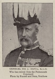 Generaal Sir J Davis, KCB door English Photographer