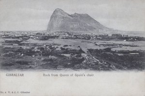 Gibraltar, Rots vanaf de stoel van de Koningin van Spanje door English Photographer