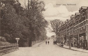 Green Lane, Northwood, nabij Londen (zw/w foto) door English Photographer