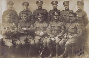 Groep Engelse soldaten, WO1, Frankrijk 1917 door English Photographer