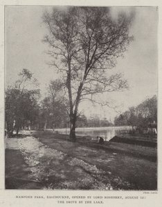 Hampden Park, Eastbourne, geopend door Lord Rosebery, 12 augustus, de Rit langs het Meer door English Photographer