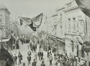 Hare Street: opening van Woolwich ferry, 1889