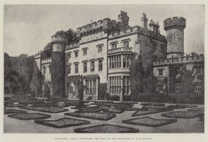 Hawarden Castle, Flintshire, de zetel van de zeer eerwaarde W E Gladstone