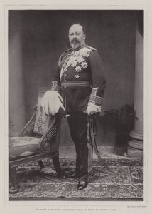 Zijne Majesteit Albert Edward, koning van Groot-Brittannië en Ierland en keizer van India door English Photographer