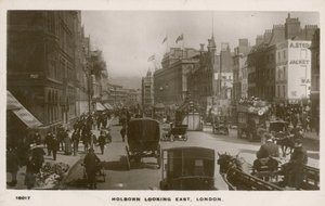 Holborn kijkend naar het oosten, Londen