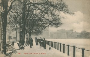 Hyde Park Corner in de Winter, Londen