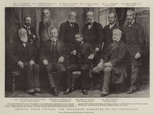 Imperial Penny Postage, het organiserend comité van de conferentie door English Photographer