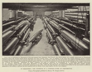 In Gereedheid, het Interieur van een Torpedowinkel in Portsmouth