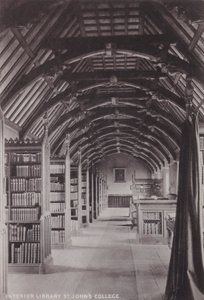Interieur Bibliotheek St Johns College door English Photographer