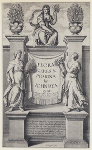 J Rea, Flora, Ceres, en Pomona, R Marriott 1665 (zw/w foto) door English Photographer