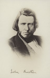 John Ruskin (1819-1900), Engelse schrijver, kunstcriticus, kunstenaar en sociaal denker door English Photographer