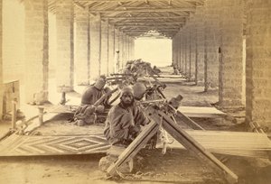 Wevers uit de gevangenis van Karachi. 1873 (fotoafdruk) door English Photographer
