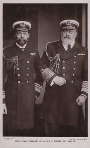 Koning Edward VII, Koning George V door English Photographer